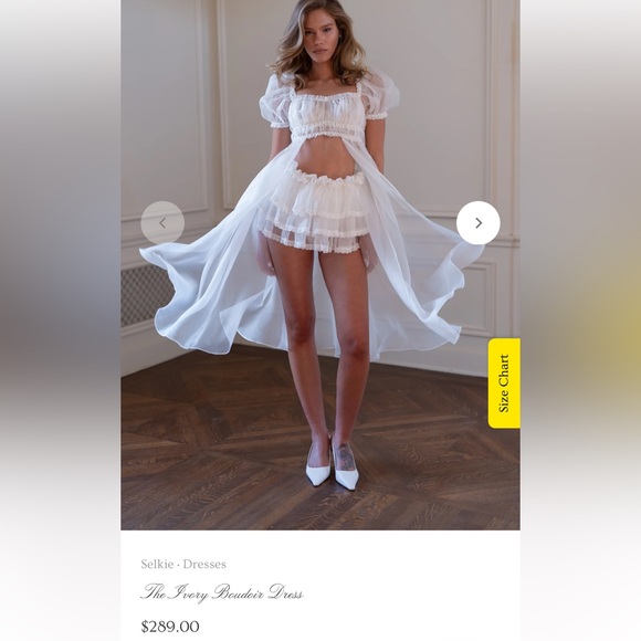 Selkie Red Floral Dress with corset - Picture 5 of 6